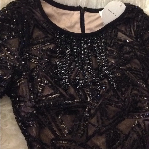 Black Sequin w/ Nude lining! - Picture 7 of 8